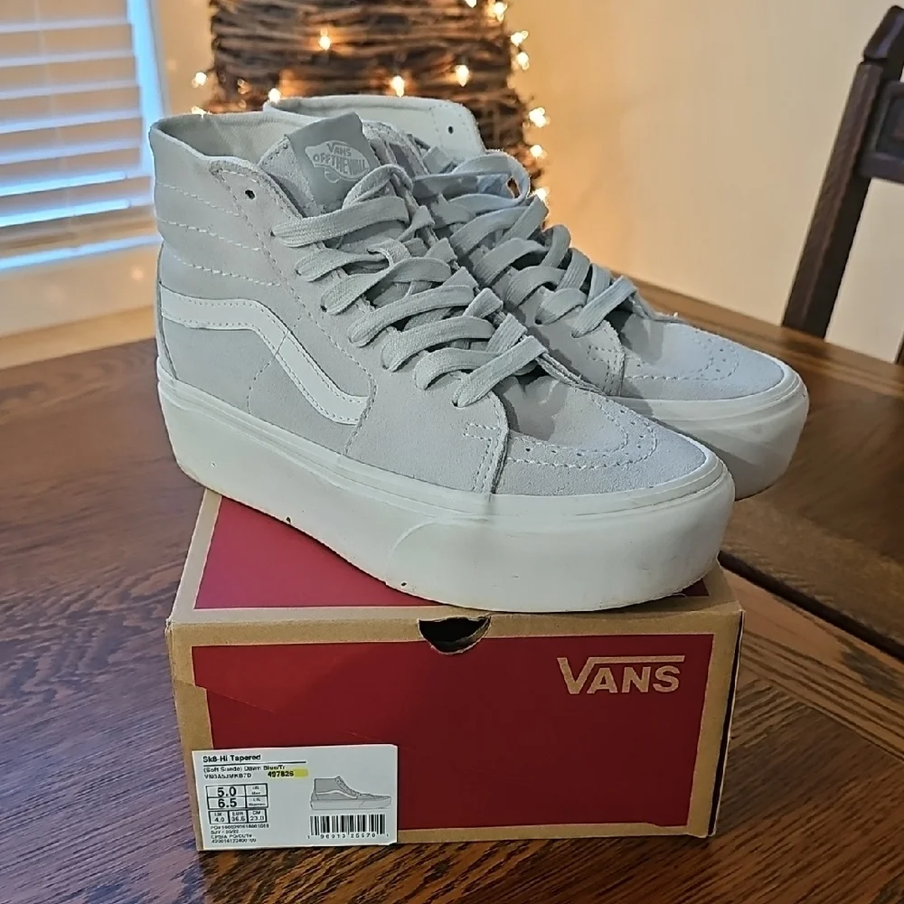 Vans Sk8-Hi Tapered Dawn Blue Platform High-Tops